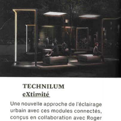 extrait du magazine Archicree, article sur le projet Extimité