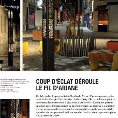 extrait de l'article sur le projet Quartier Saint Nicolas au Mans