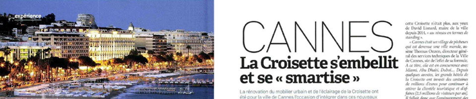 extrait de l'article de Smart City Mag sur le projet de Cannes, la Croisette