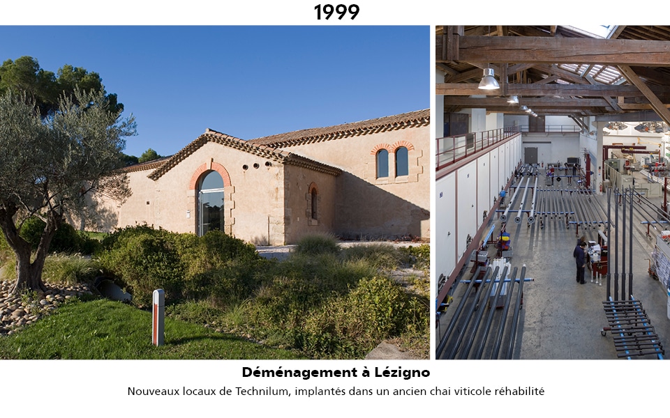 1999 : Extérieur de Lézigno, ancien chai viticole réhabilité