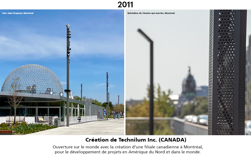 projets canadiens, Parc Jean Drapeau de Montréal et Belvédère du chemin qui marche à Montréal