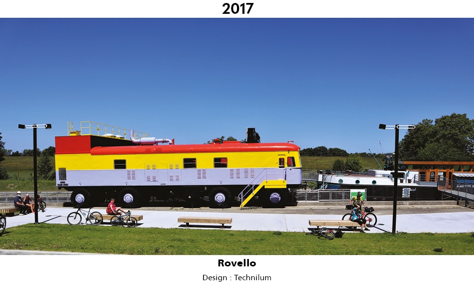 Projet avec le nouveau modèle Rovello, Pente d'eau à Montech