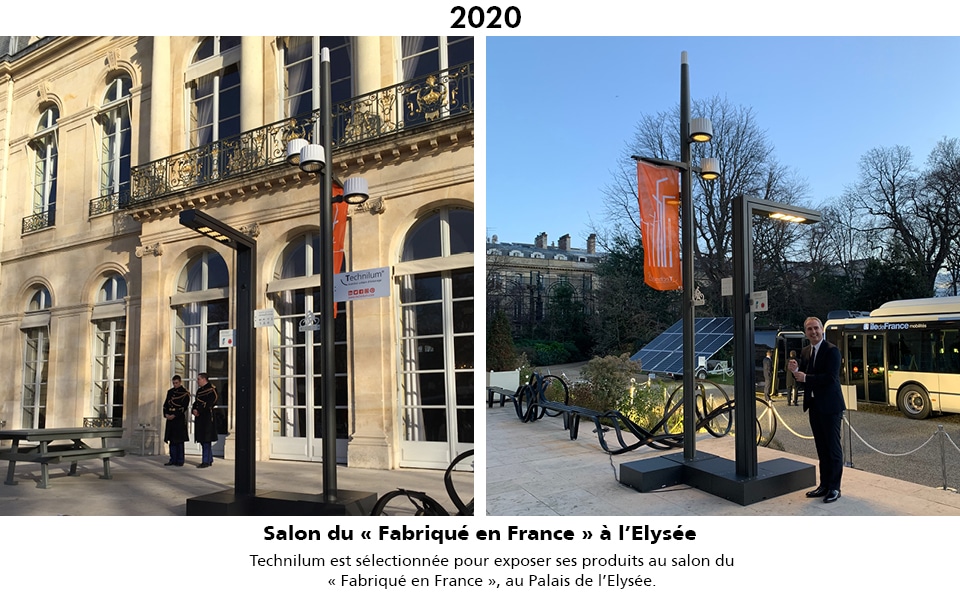 Stand pour exposition de nos projets au salon du Fabriqué en France à l'Elysée