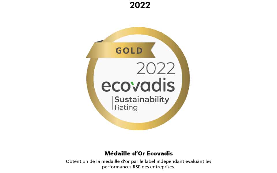 Logo de la médaille d'or Ecovadis