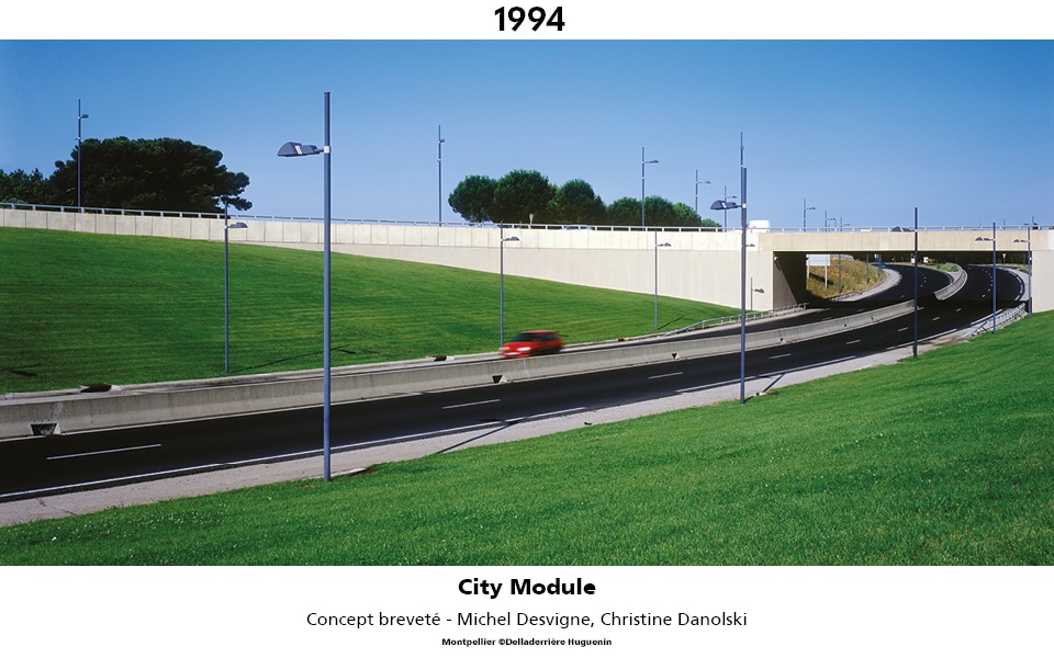 1994 : City Module, concept breveté lancé à Montpellier