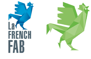 logo La French Fab et Coq vert
