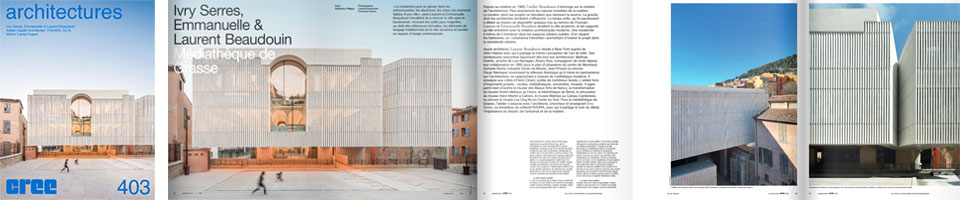 Article Archicree consacré au projet de la Médiathèque de Grasse
