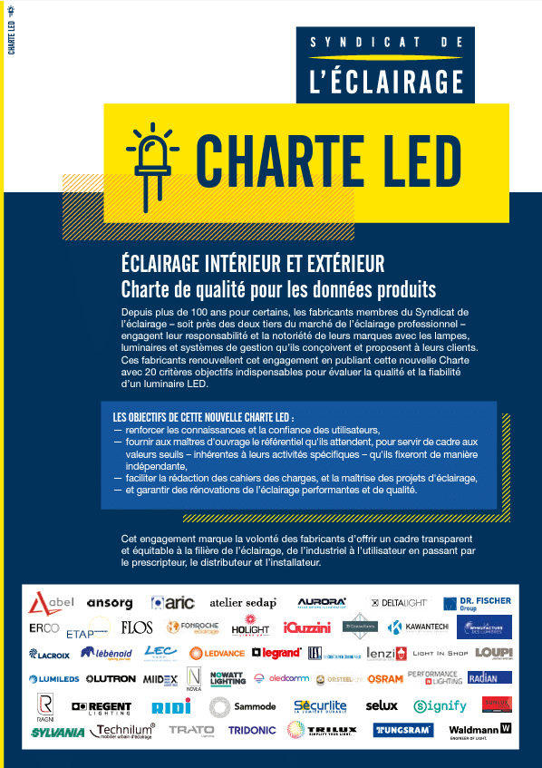 couverture charte LED