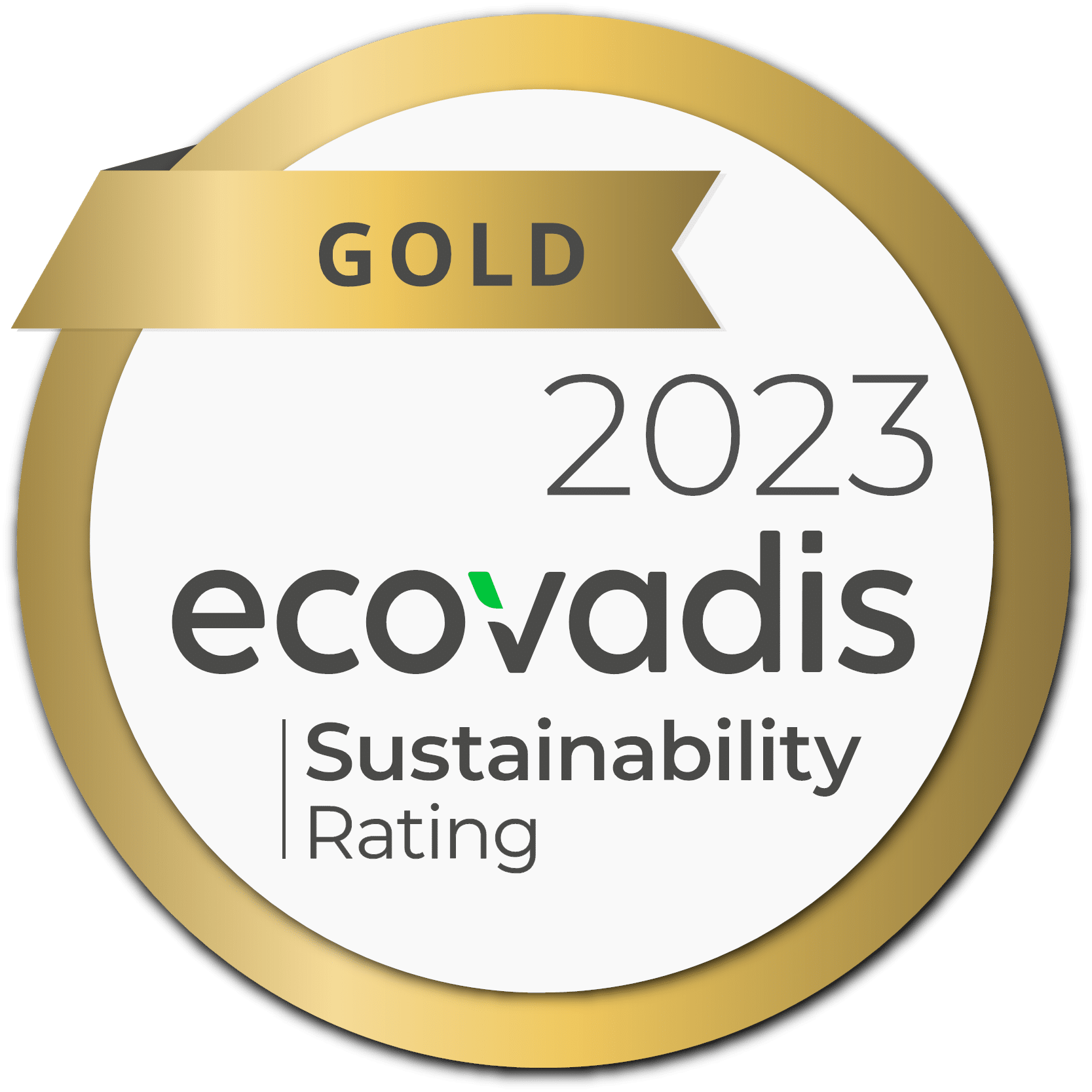 logo ISO 14001 et logo médaille or Ecovadis