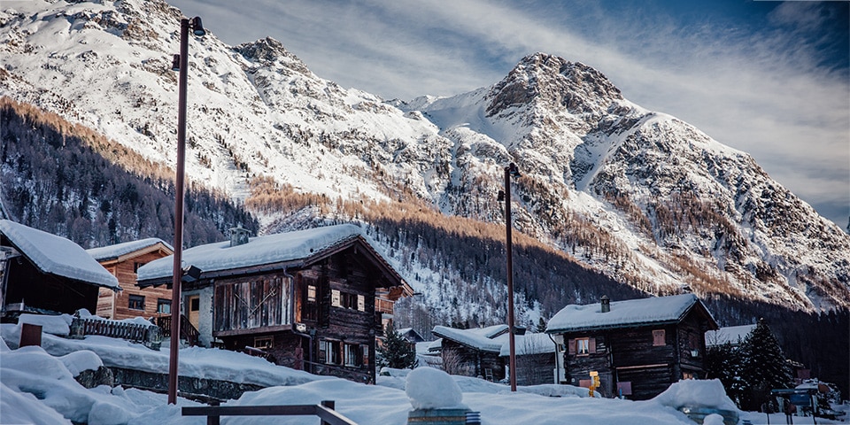 Station de ski, Zinal, Suisse