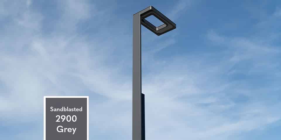 gray shade for Technilum aluminum street lighting column