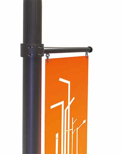 Hampe tubulaire (support oriflamme et illuminations)