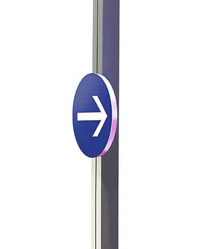 Support signalétique routière