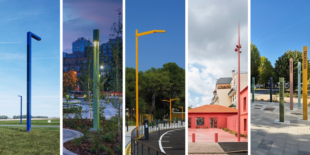 différents projets thermolaqués avec des couleurs vives